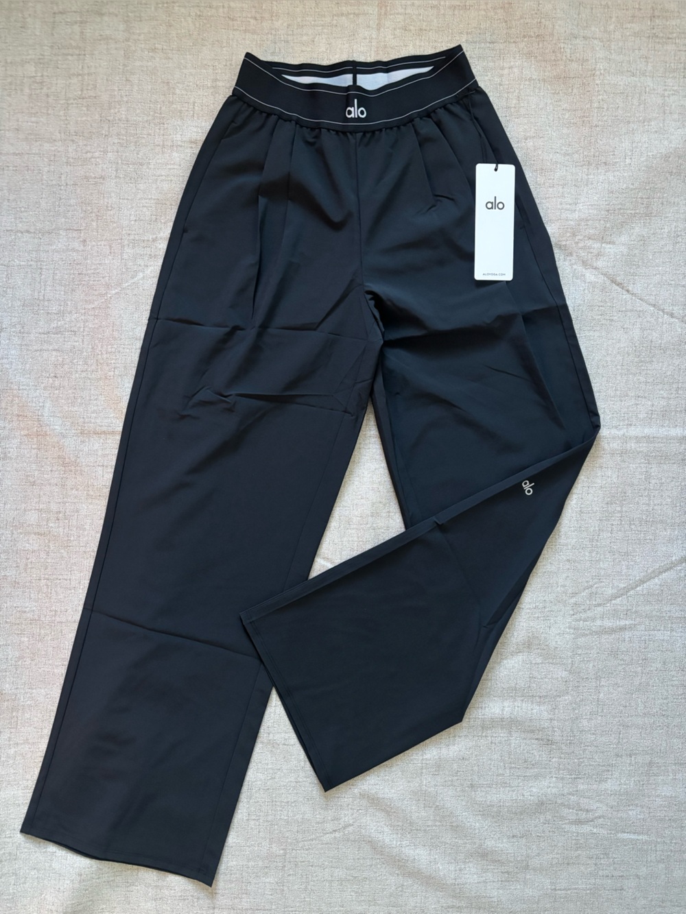 ALO Yoga Black Suit Up Trouser (Regular)